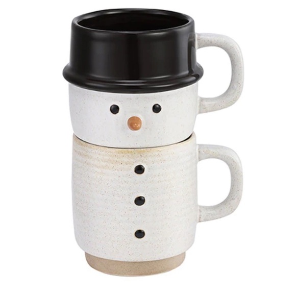Demdaco Snowman Stacking Mugs 8oz Each. - Picture 1 of 6